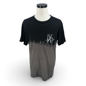 Ice Nine Kills 2022 North American Tour T-Shirt XL Black Gray Dip Dye Skull Rare
